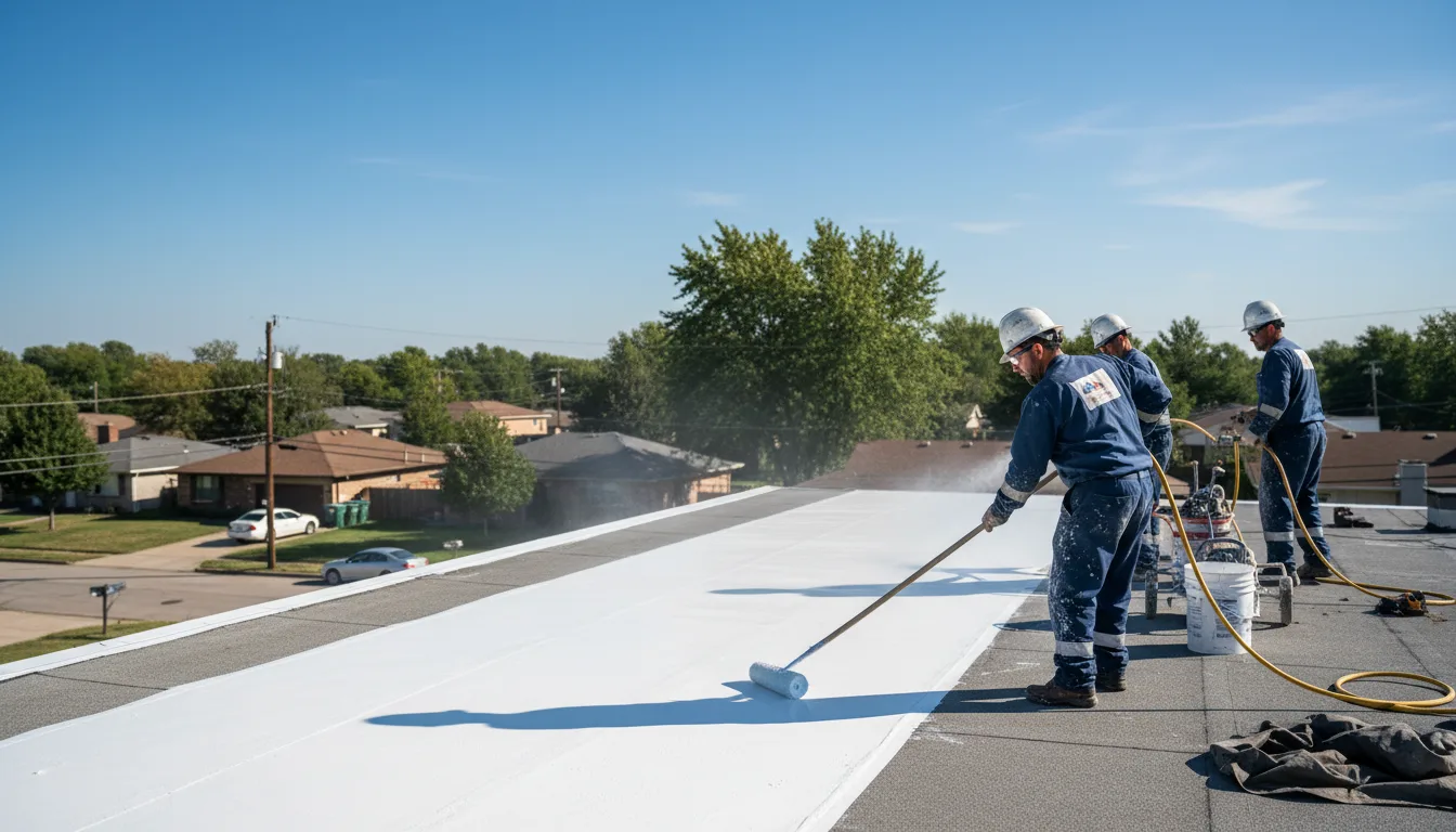 Commercial roof coating in Tinley Park, IL near me